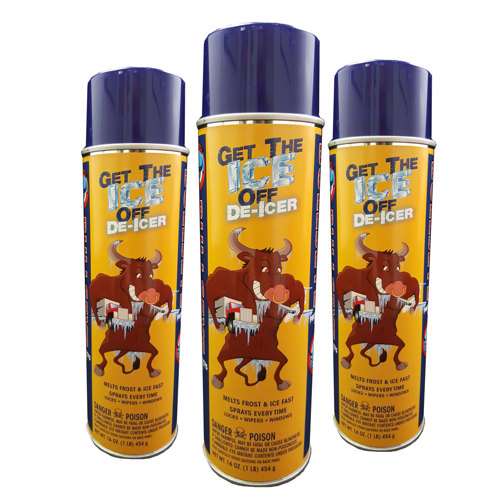 Get The Ice Off DeIcer melt and thaw ice on equipment, vehicles & more